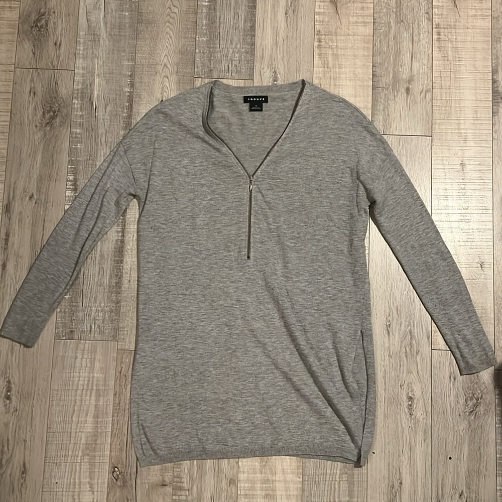 Trouve Long Zipper Sweater